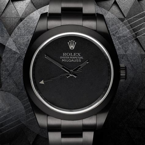 rolex milgauss dark knight on wrist|rolex milgauss shop.